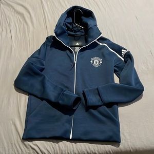 Manchester United Adidas Medium ZNE Jacket Navy
